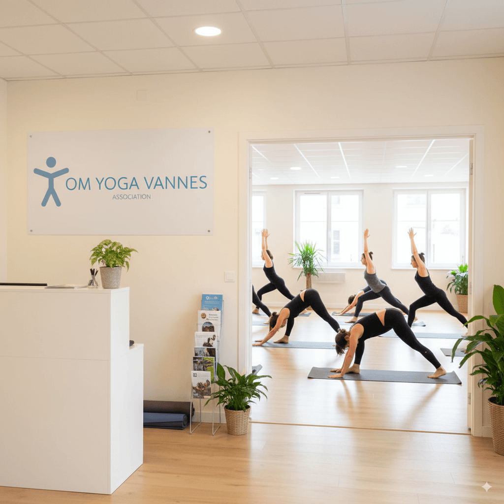 A person in a yoga pose.